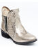Image #1 - Circle G Women's Silver Cut Out Fashion Booties - Round Toe, Silver, hi-res