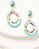 Cowgirl Confetti Women's Beaded Party Mode Earrings, Silver, hi-res