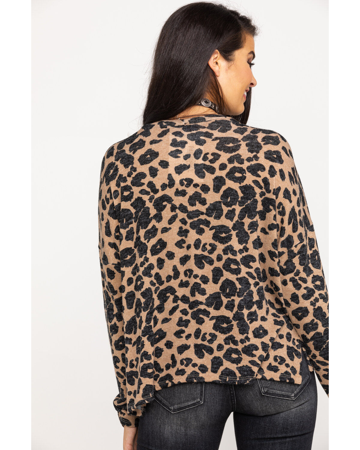 Cheetah pullover sweater Clearance