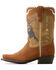 Image #2 - Ariat X Rodeo Quincy Girls' American Cowboy Futurity Western Boots - Broad Square Toe , Brown, hi-res