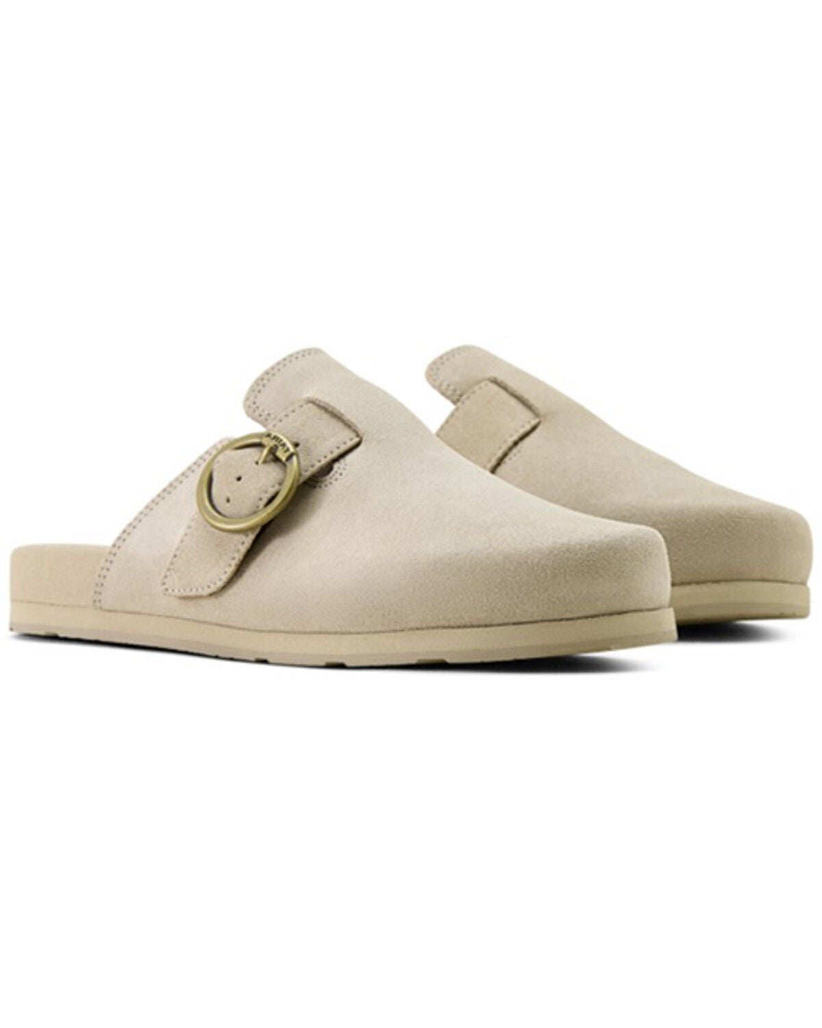 Image #4 - Ariat Women's Suede Country Mules, Oatmeal, hi-res