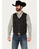 Image #1 - Moonshine Spirit Men's Wool Dress Vest, Charcoal, hi-res