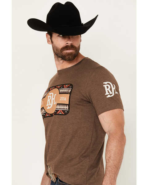 Image #2 - Red Dirt Hat Men's Copper Southwestern Print Logo Short Sleeve Graphic T-Shirt, Brown, hi-res