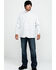 Image #6 - Wrangler 20X Men's FR Mini Check Plaid Print Long Sleeve Work Shirt - Big , , hi-res