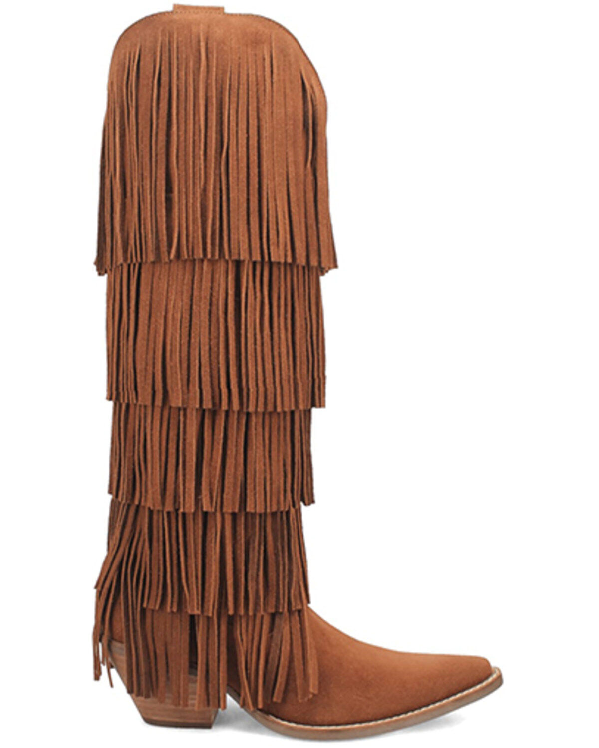 Dingo Women's Wild Child Suede Fringe Tall Western Boots - Snip Toe