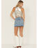 Image #3 - Levi's Women's Shine Theory Icon Light Wash Mid Rise Mini Denim Skirt, Light Wash, hi-res