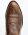 Image #6 - El Dorado Men's Sahara Western Boots - Round Toe, Dark Brown, hi-res
