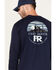 Image #4 - Cody James Men's FR Range Cowboys Graphic Long Sleeve Work T-Shirt, Navy, hi-res