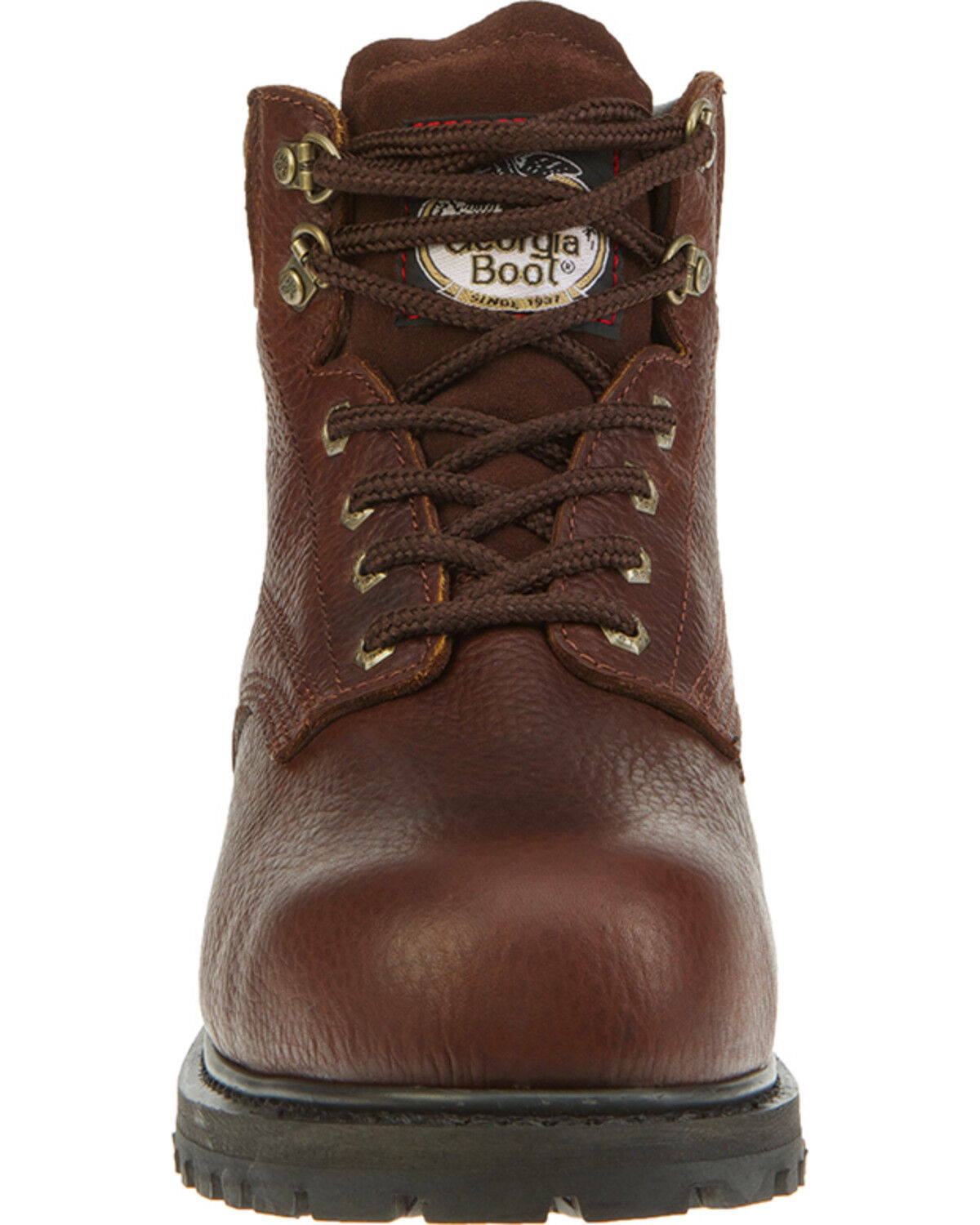 Image #4 - Georgia Boot Men's Oiler Waterproof 6" Work Boots - Steel Toe, Brown, hi-res