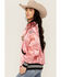 Image #2 - The Laundry Room Women's Coors Beer Wolf Stadium Satin Bomber Jacket, Pink, hi-res