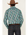 Image #4 - Rock & Roll Denim Men's Southwestern Print Long Sleeve Snap Western Shirt, Multi, hi-res