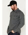 Image #2 - Cody James Men's FR Geo Print Long Sleeve Snap Work Shirt, Charcoal, hi-res