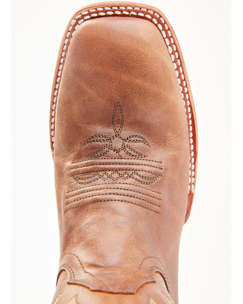 cognac western booties