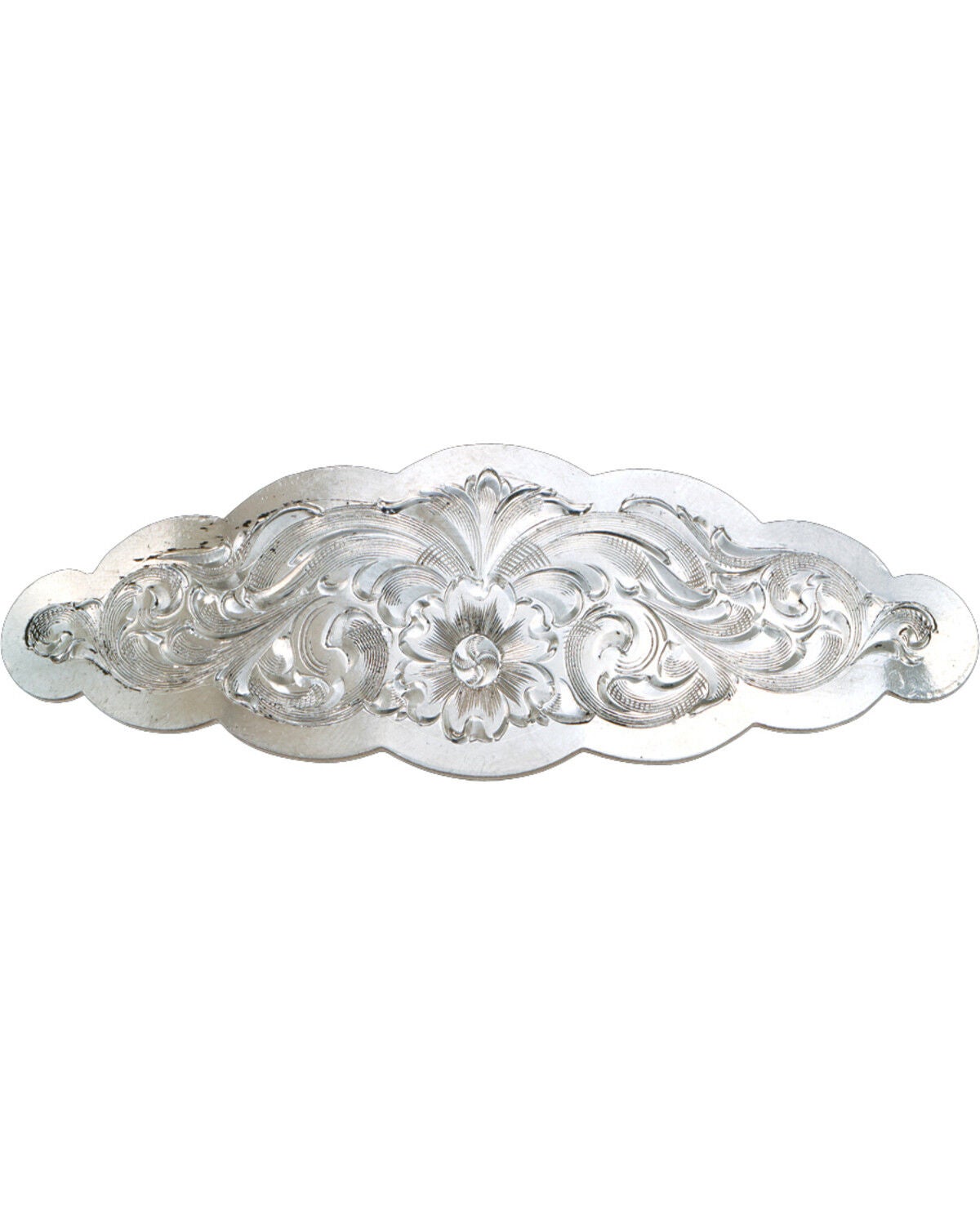 Montana Silversmiths Small Scalloped Montana Silver Barrette, Silver, hi-res