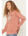 Image #2 - Idyllwind Women's Buckle Up Cowboy Hoodie, Sienna, hi-res