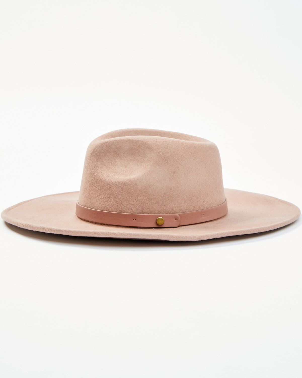 Image #3 - Shyanne Women's Blush Wide Brim Wool Felt Fedora Hat , Blush, hi-res