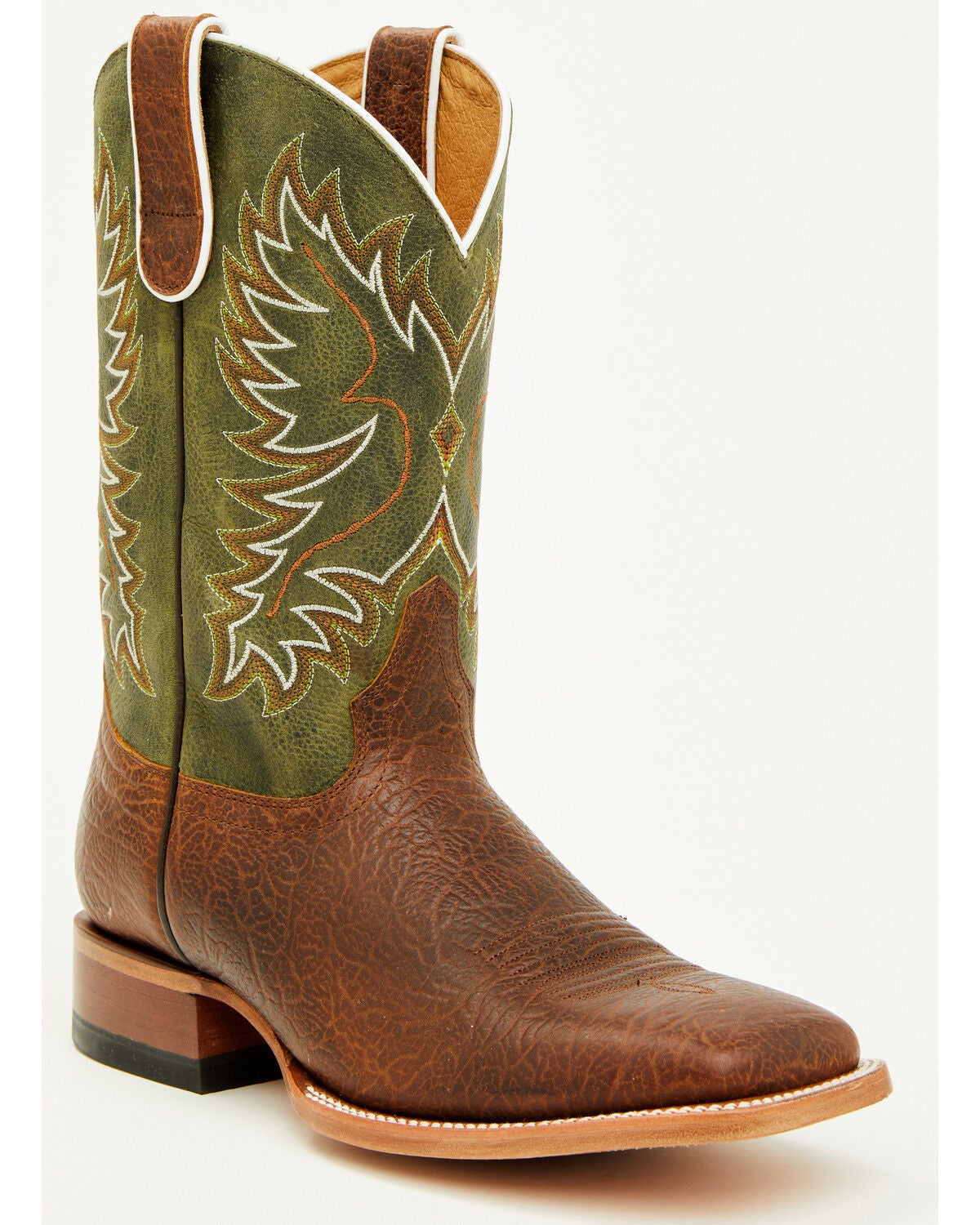 Cody James Men's Benson Western Boots - Broad Square Toe, Green, hi-res