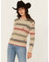 Image #1 - Pendleton Women's Striped Sweater, Oatmeal, hi-res
