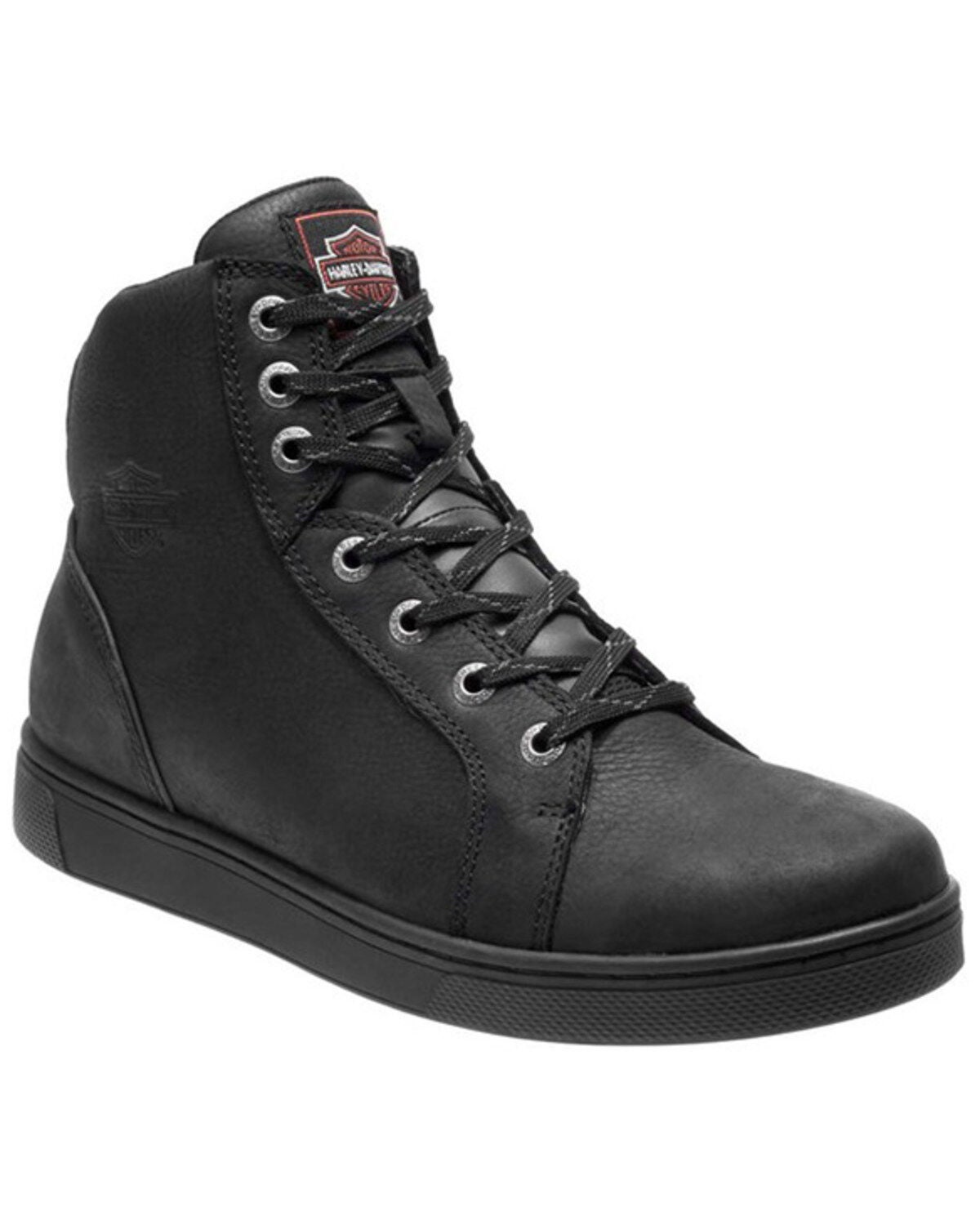 Harley Davidson Men's Watkins Lace-Up Motorcycle Boots - Soft Toe, Black, hi-res