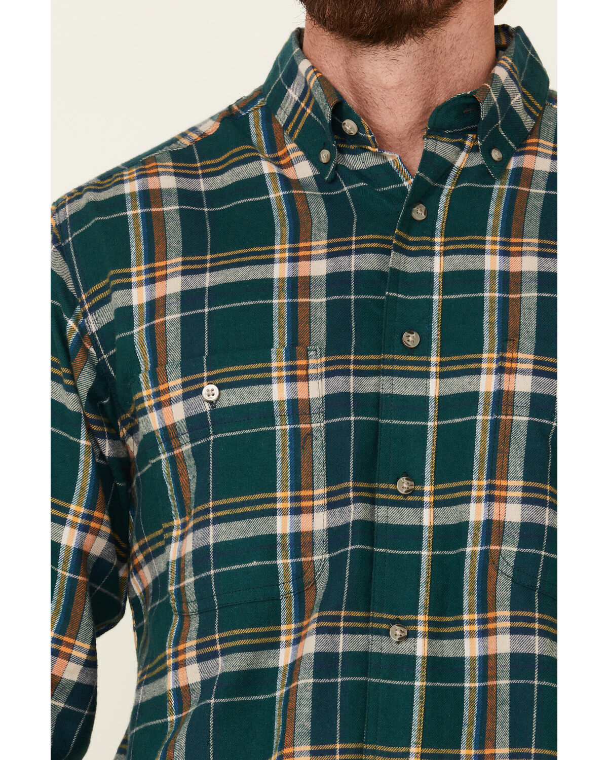 Green and blue flannel mens clearance
