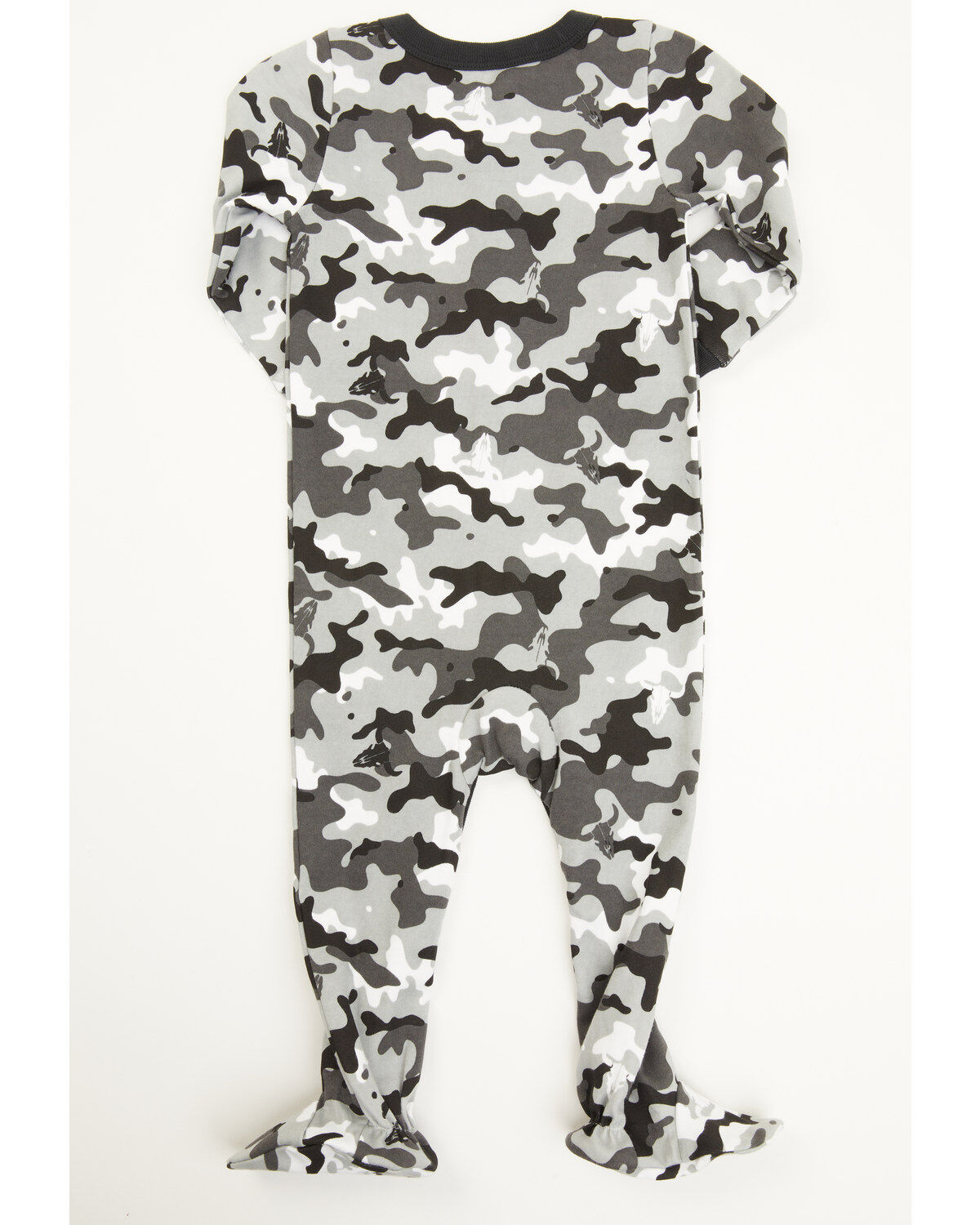 Image #3 - Cody James Infant Boys' Printed Jersey Steer Head & Camo Sleep Set, Black, hi-res