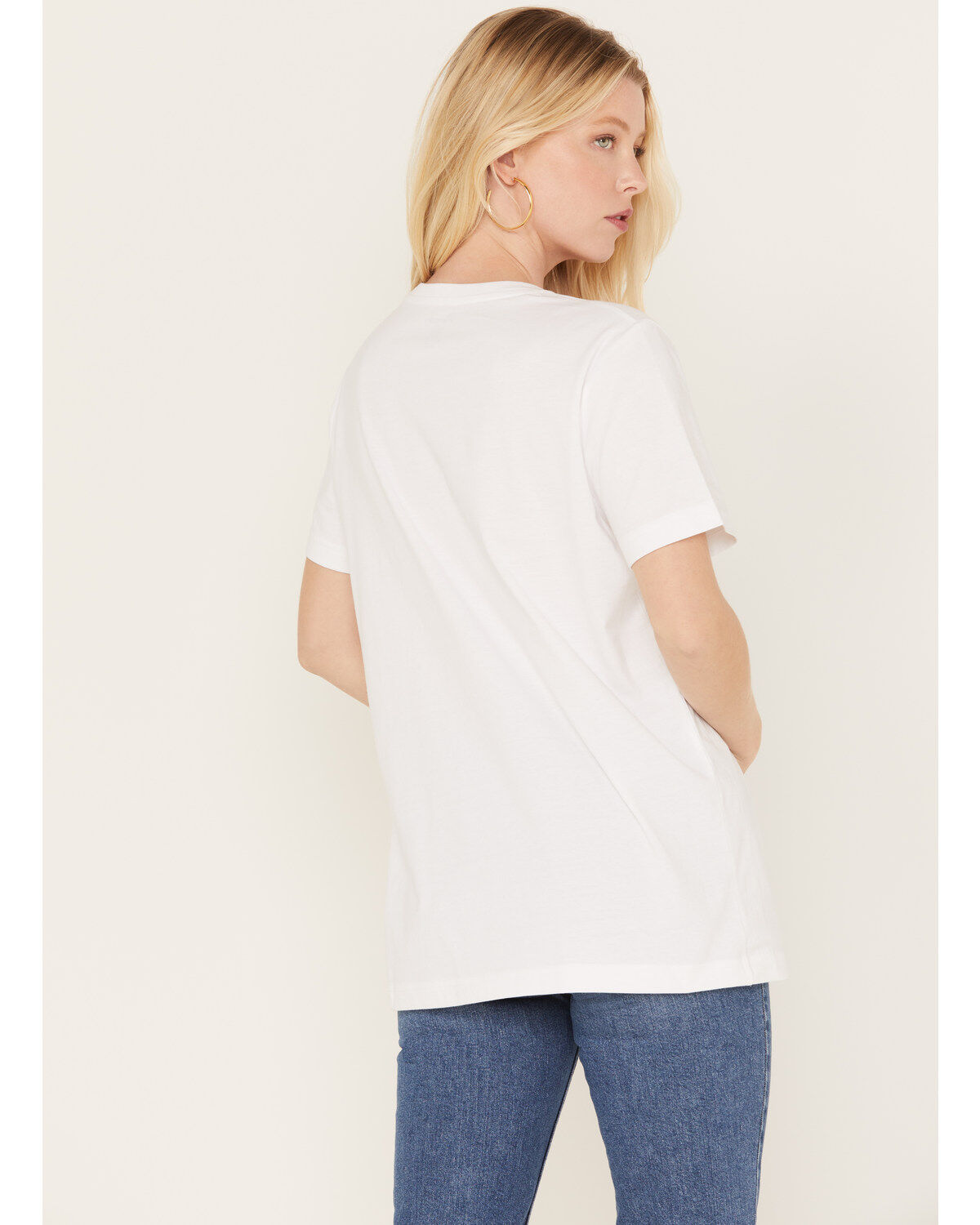 Image #4 - Wrangler Women's Boot Barn Exclusive Take Me To The Desert Short Sleeve Graphic Tee, Ivory, hi-res