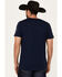 Image #4 - RANK 45® Men's Stubborn As A Bull Short Sleeve Graphic T-Shirt, Dark Blue, hi-res