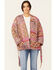 Image #1 - Molly Bracken Women's Livia Patchwork Shacket, Fuchsia, hi-res