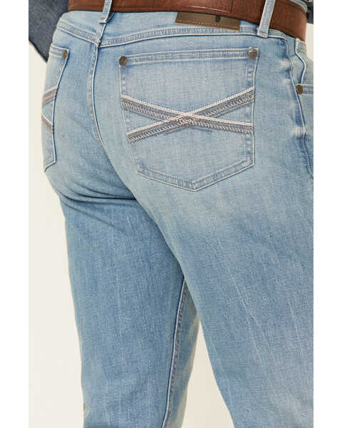 Wrangler 20X Men's Beech Light Wash Stretch Slim Straight Jeans | Boot Barn