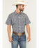 Image #1 - Gibson Trading Co Men's Scenic Route Floral Print Short Sleeve Button-Down Western Shirt, Navy, hi-res