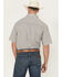 Image #4 - George Strait by Wrangler Men's Geo Print Short Sleeve Button-Down Stretch Western Shirt, Grey, hi-res