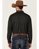 Stetson Men's Solid Brushed Twill Snap Western Flannel Shirt , Black, hi-res