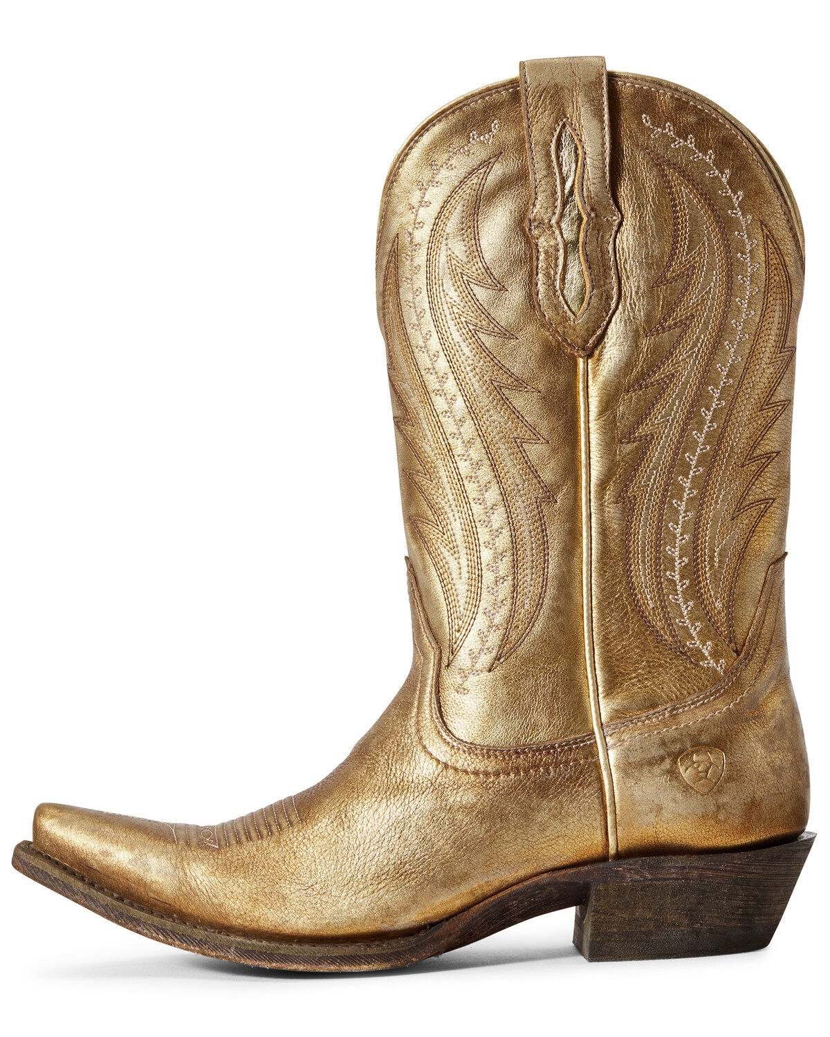 Image #2 - Ariat Women's Tailgate Gold Western Boots - Snip Toe, , hi-res