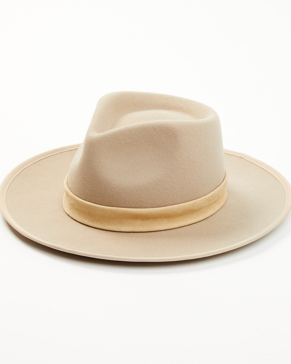 Image #1 - Shyanne Women's Pinch Wool Felt Fedora Hat , Beige/khaki, hi-res