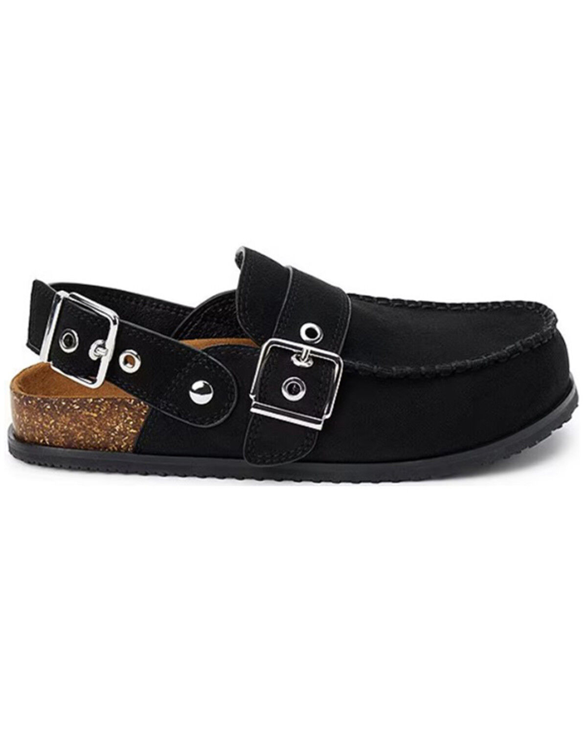 Image #2 - Matisse Women's Tyler Buckle Slingback Clogs, Black, hi-res
