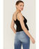 Image #3 - Shyanne Women's Satin Smocked Empire Cami, Black, hi-res