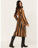 Image #5 - DANCASSAB Women's Diana Zebra Stripe Leather Coat, Tan, hi-res
