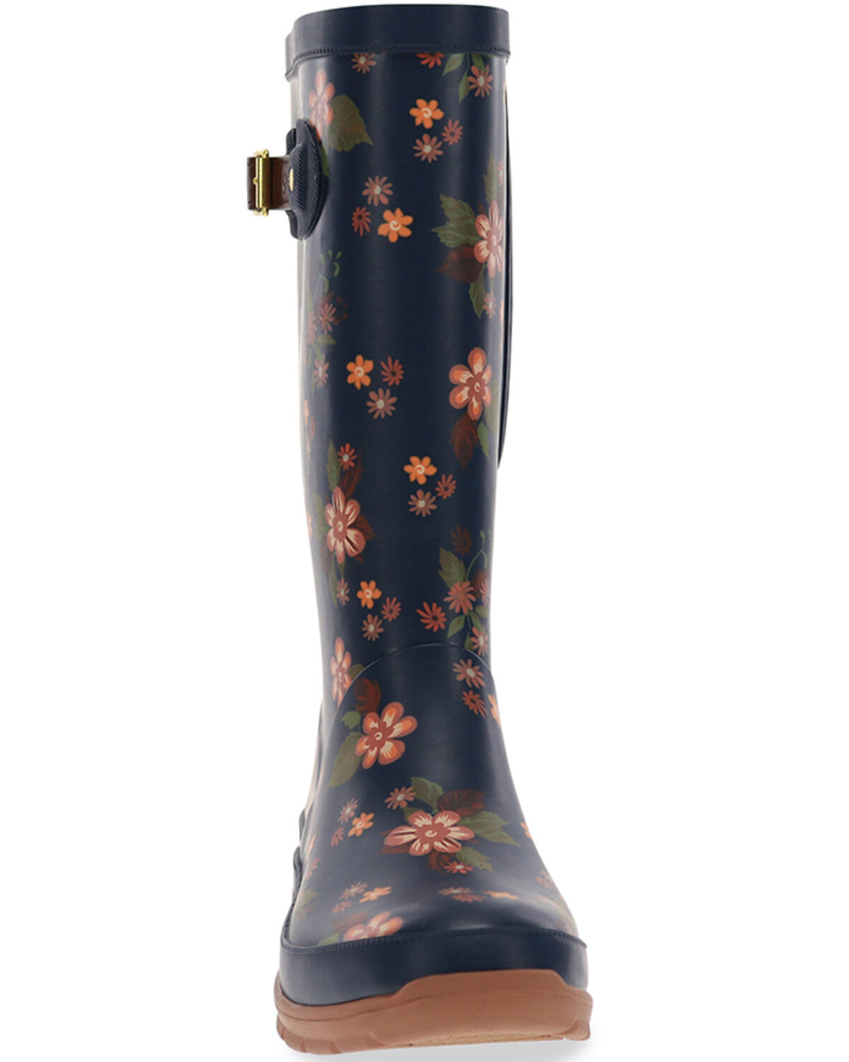 Image #4 - Western Chief Women's Country Bloom Tall Rain Boots - Round Toe, Navy, hi-res