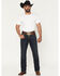 Image #1 - Hooey by Rock Men's Dark Wash Double Barrel Stackable Bootcut Denim Jeans, Dark Wash, hi-res