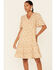 Mikarose Women's Floral Athena Dress, Cream, hi-res