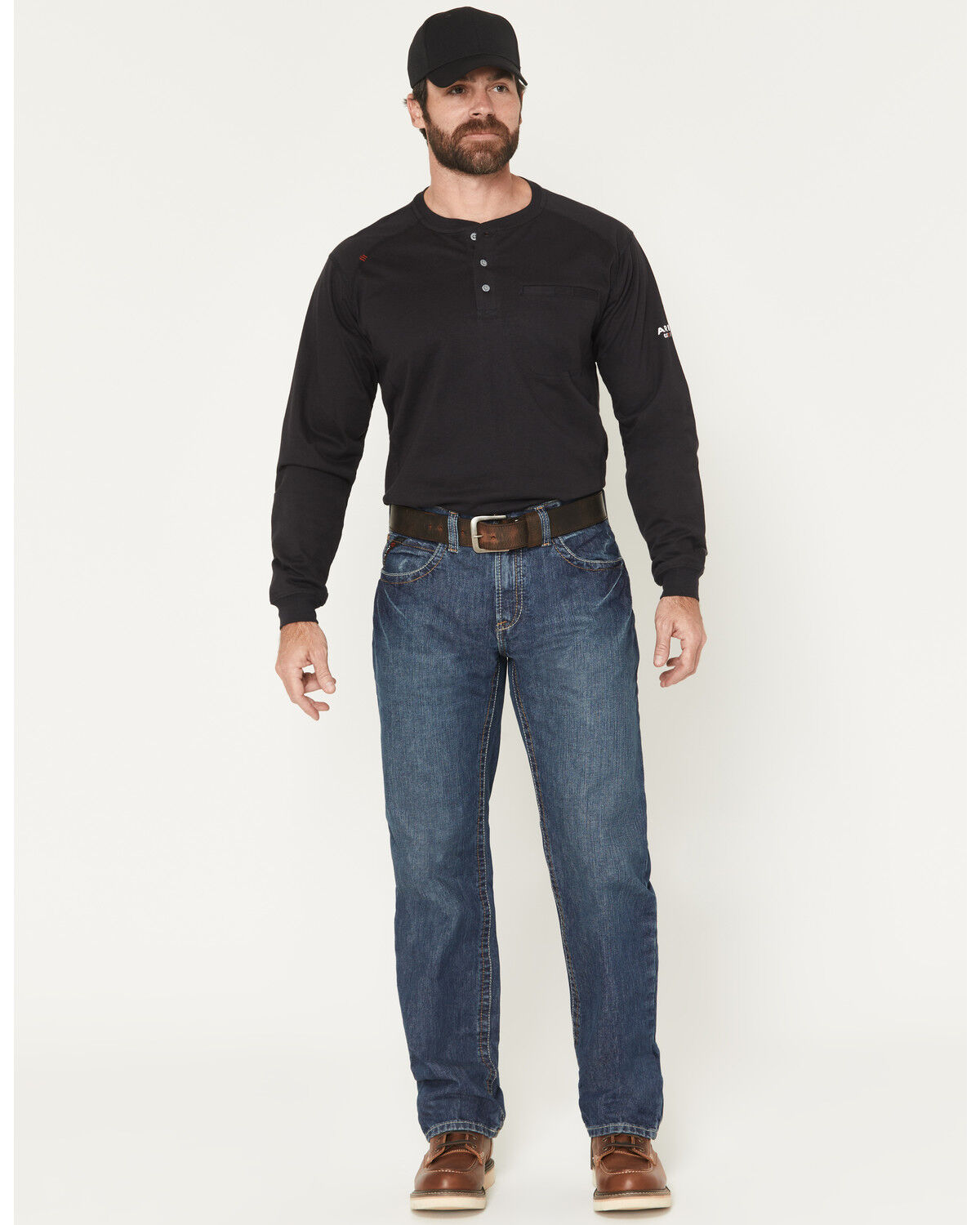 Image #1 - Ariat Men's Flame Resistant Flint M3 Loose Fit Jeans, Denim, hi-res