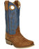 Image #1 - Smoky Mountain Boys' Wichita Western Boots - Square Toe, Brown/blue, hi-res