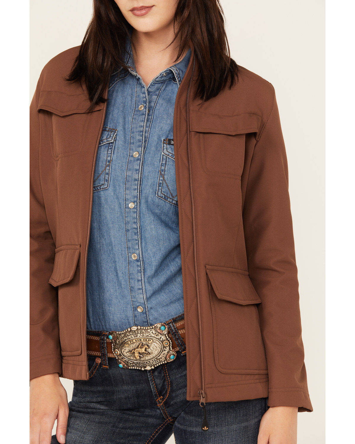 Image #2 - Shyanne Women's Bonded Softshell Jacket, Medium Brown, hi-res