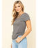 Image #3 - Idyllwind Women's Boss Lady Grey V-Neck Trustie Tee, , hi-res