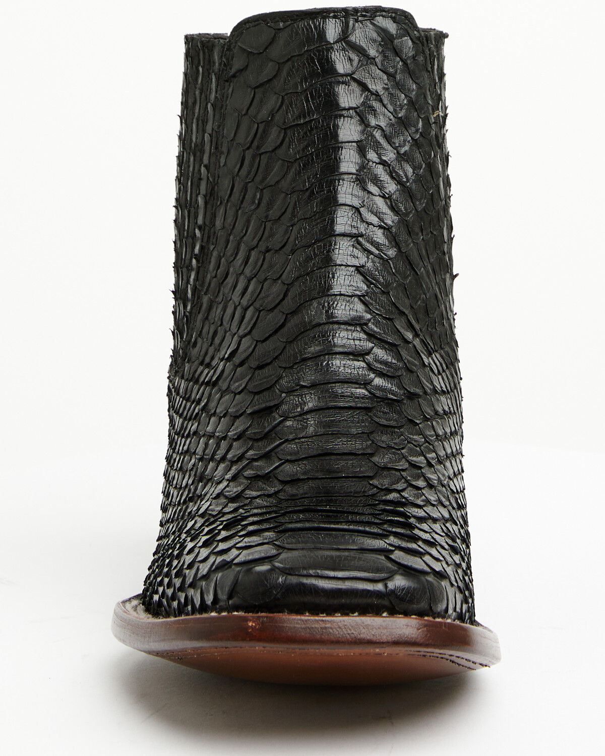 Image #4 - Cody James Men's Hash Exotic Python Western Ankle Boots - Broad Square Toe, Black, hi-res