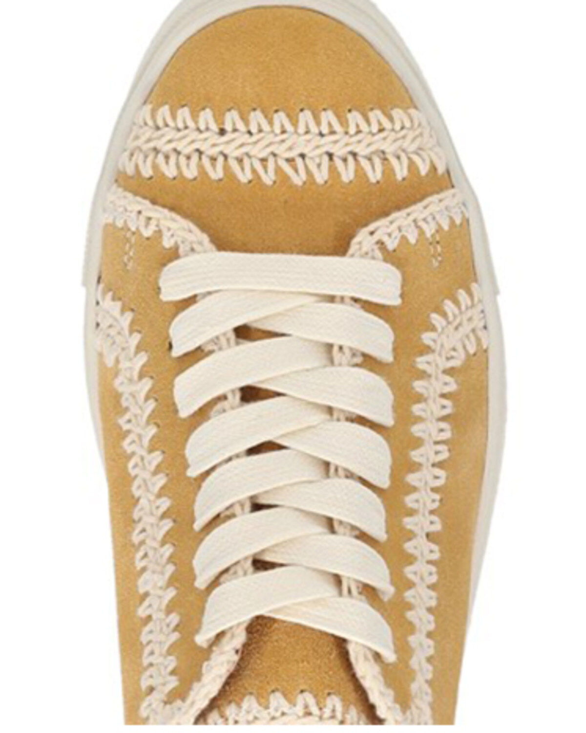 Image #6 - Frye Women's Ivy Crochet Low Lace Sneakers, Yellow, hi-res