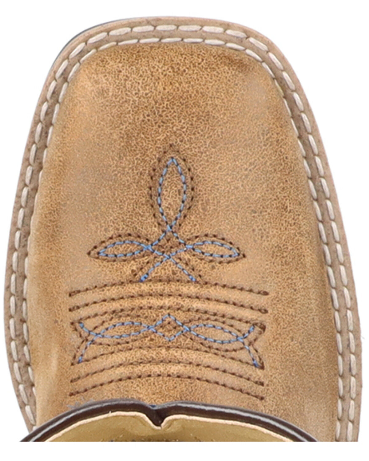 Image #6 - Smoky Mountain Little Boys' Cole Western Boots - Broad Square Toe, Brown, hi-res