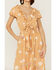 Beyond The Radar Women's Floral Gingham Picnic Dress, Gold, hi-res