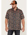 Image #1 - Gibson Men's Honky Tonk Southwestern Print Short Sleeve Button-Down Western Shirt, Multi, hi-res