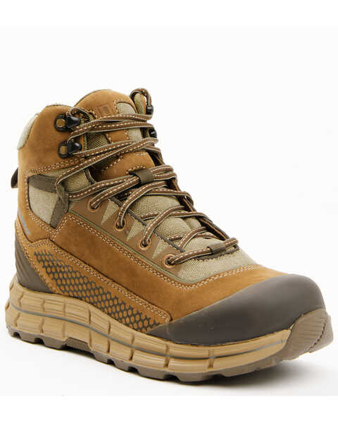 Brothers & Sons Men's Hikers Waterproof Hiking Boots - Soft Toe, Brown, hi-res